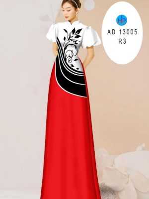 Vải Áo Dài Hoa In 3D AD 13005 20
